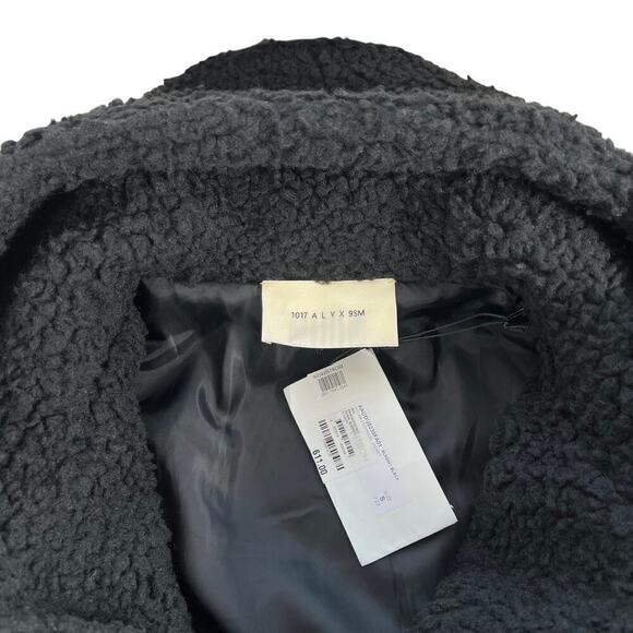 New Women’s ALYX 9SM Polar Technical Wool Blend Teddy Jacket Size S - Picture 3 of 11